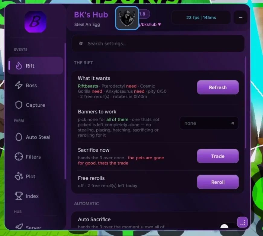 BK Hub Script